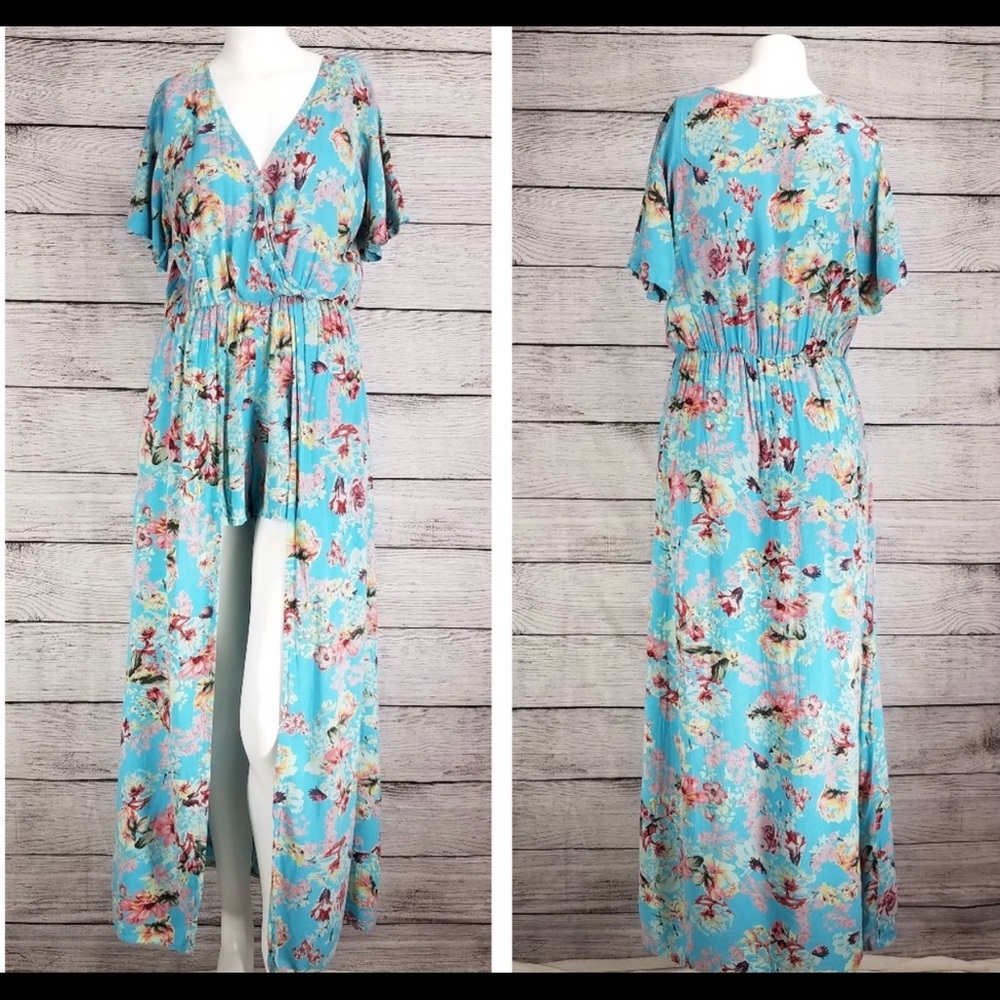 MIAMI high low 👗 shorts floral dress